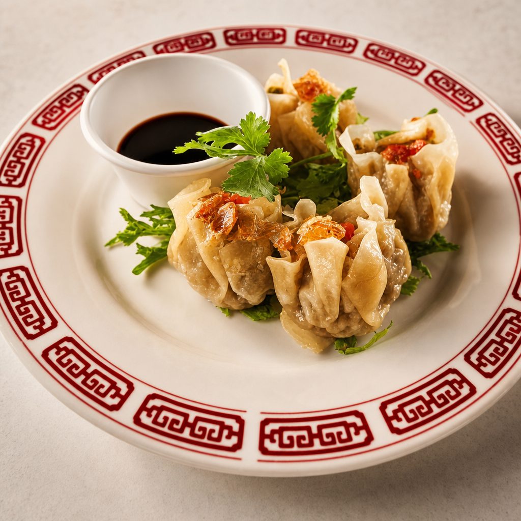 A3. Steamed Pork Dumplings.