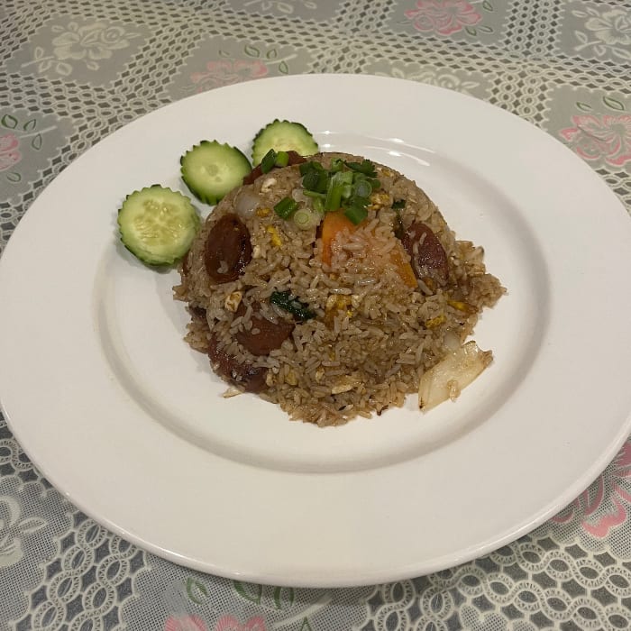 R9. Sausage Fried Rice.